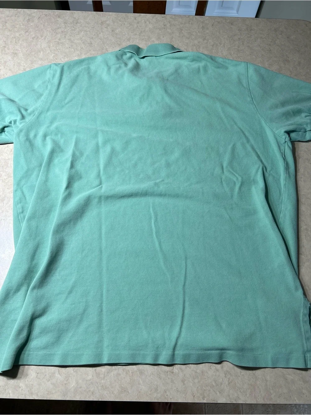 Pair (2) Polo By Ralph Lauren XL Teal And White With Brown Stripes Polos